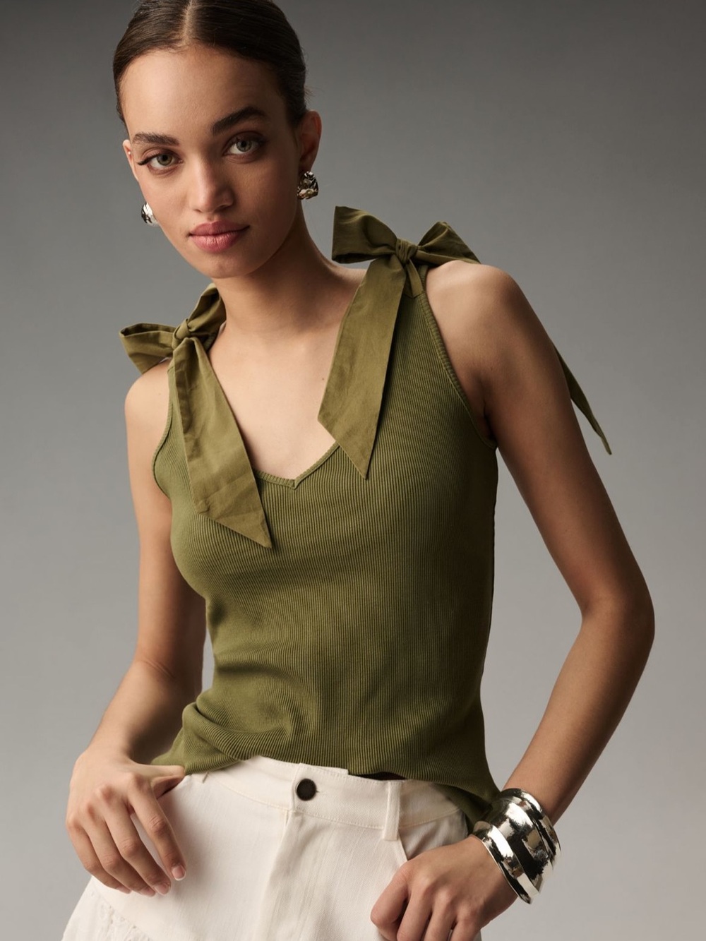 NWT Maeve Rafaela bow tank